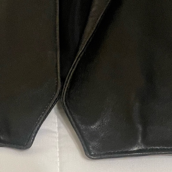 Women's Black Leather Jacket - Vintage/ 90’s - Picture 6 of 12